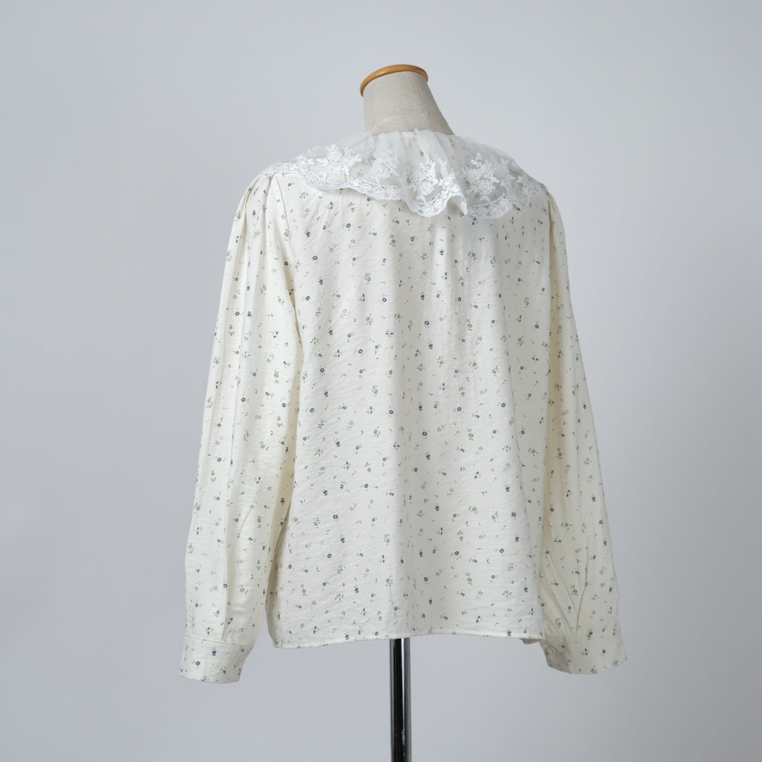 レース襟リボンブラウス – to blossom