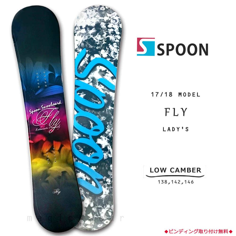 SPOON(スプーン) スノーボード 板 レディース 単品 SPOON スプーン FLY