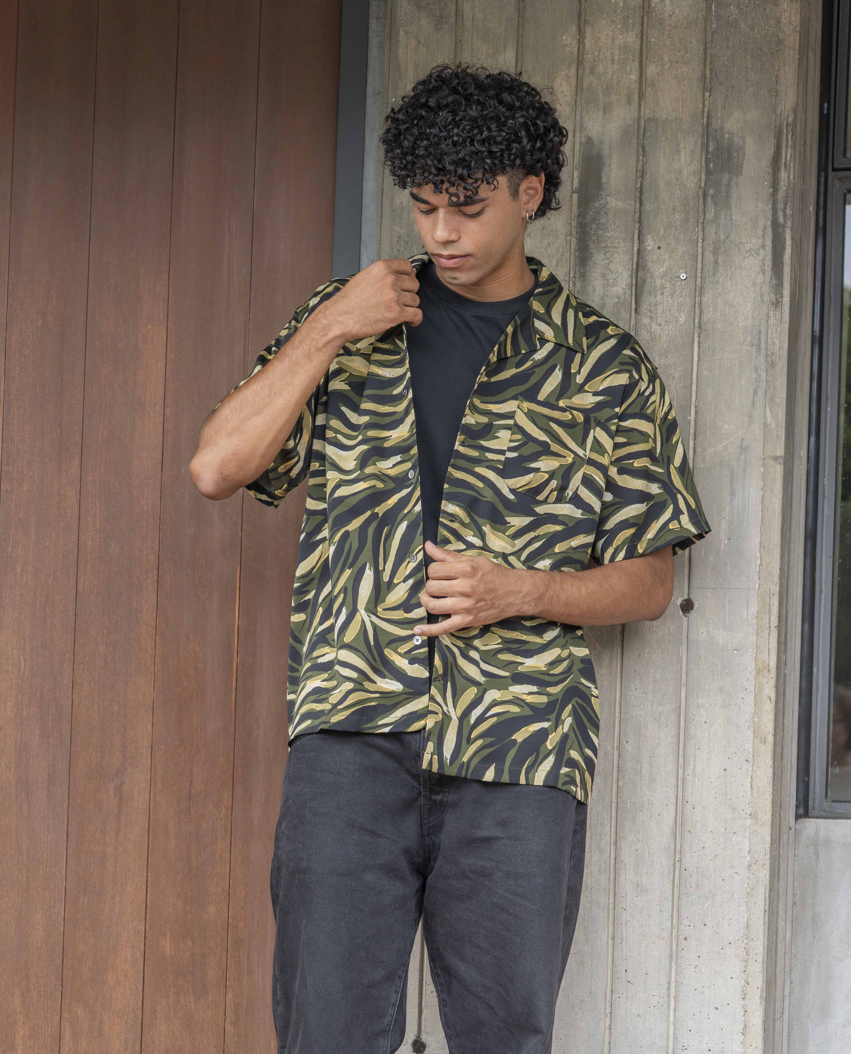 総柄オープンカラーシャツ - YEVS