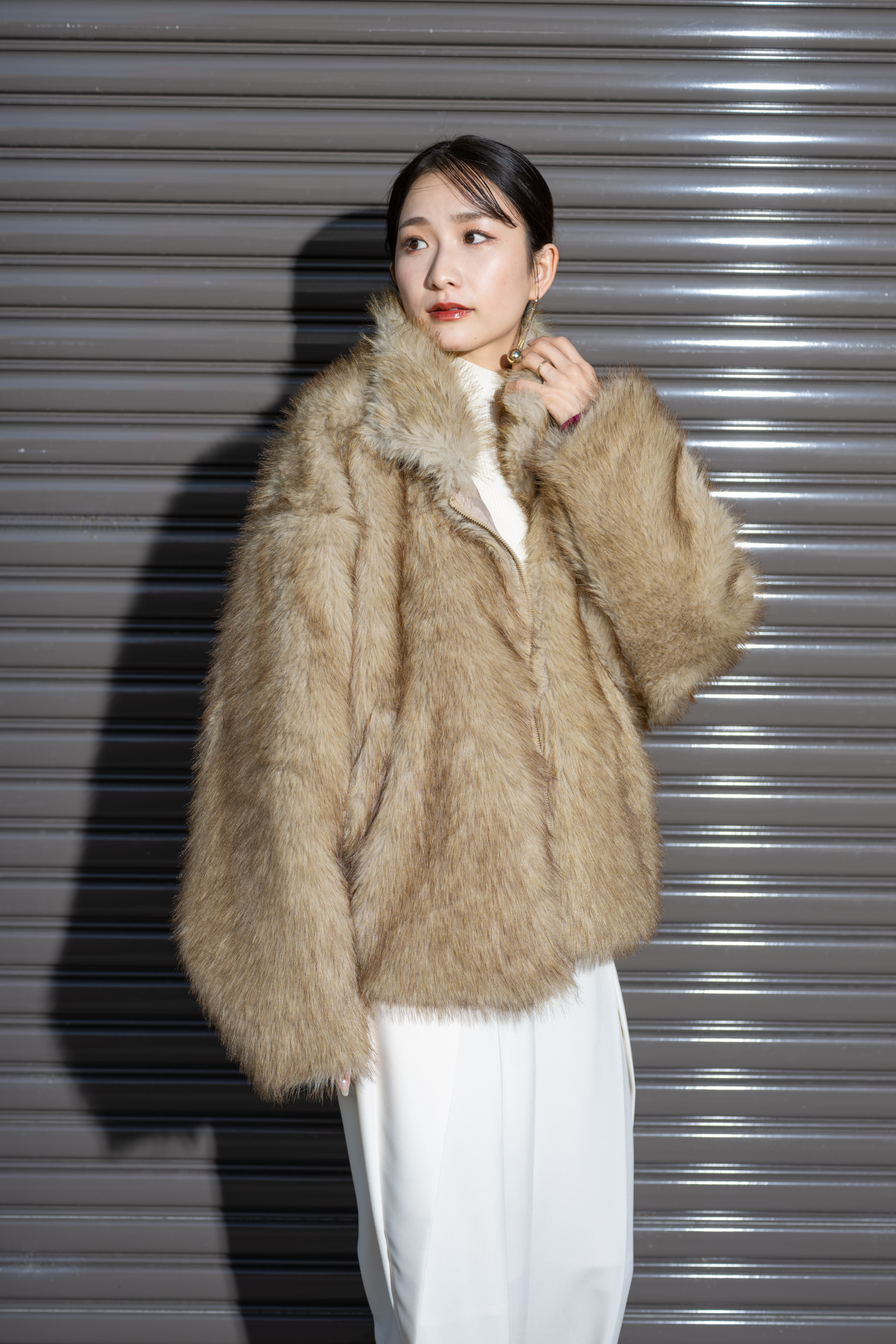 フェイクファージャケット - YEVS