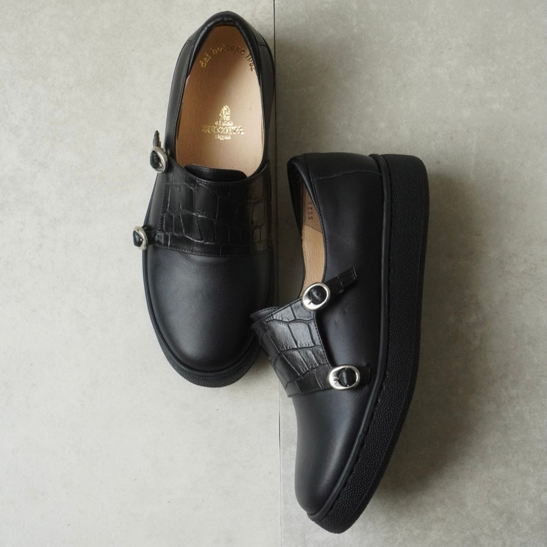 z-5522b ダブルモンクストラップスニーカー／ブラックソール – ZUCCOTTO