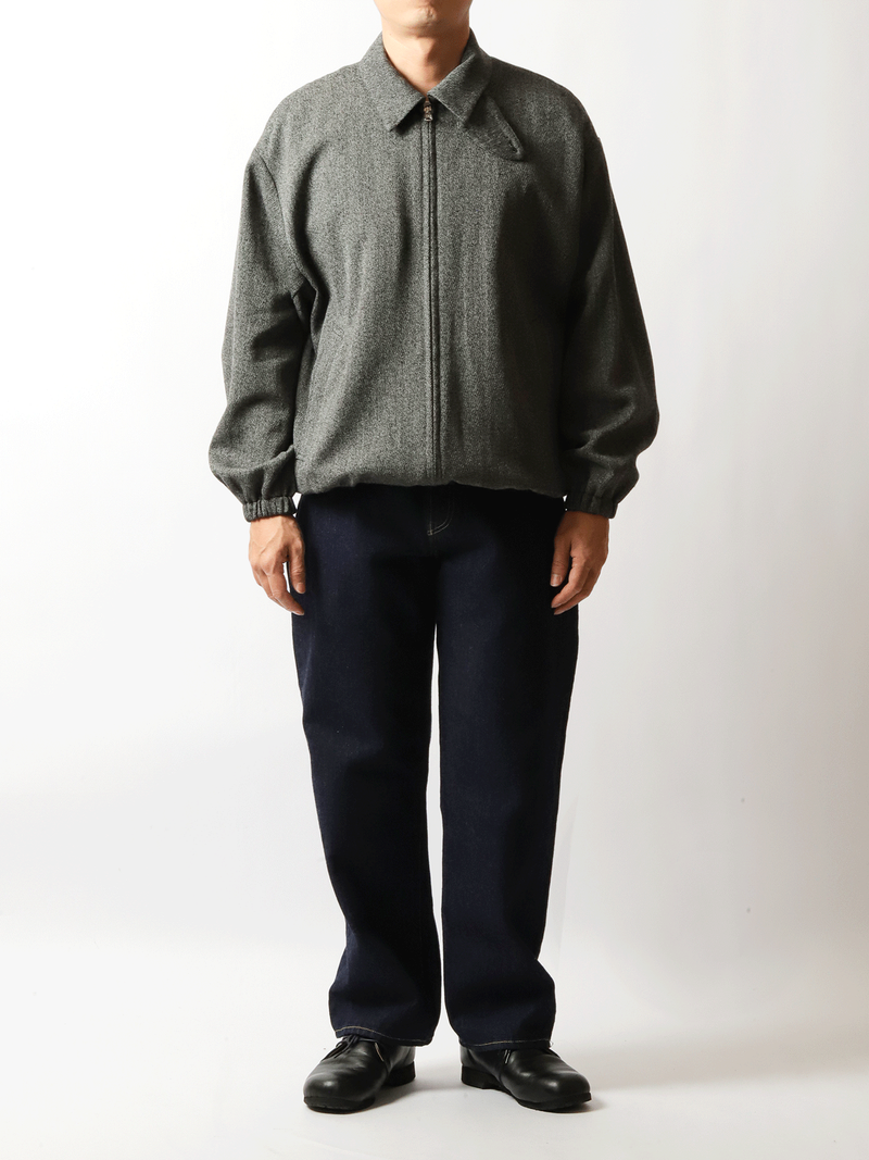 YOKO SAKAMOTO Oversized Zip Blouson B& W