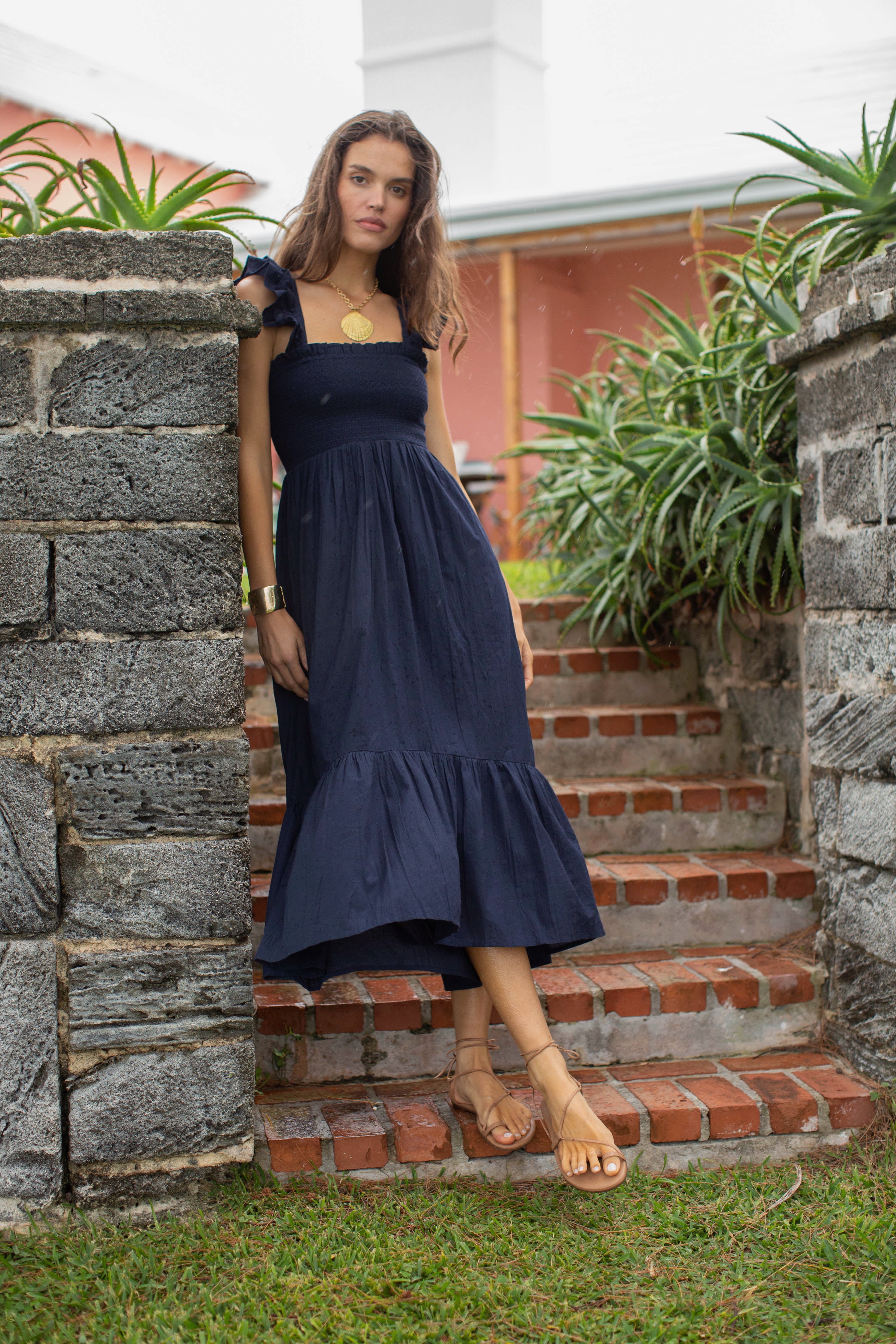 Sasco Dress - Navy – Marea by Liz Joy