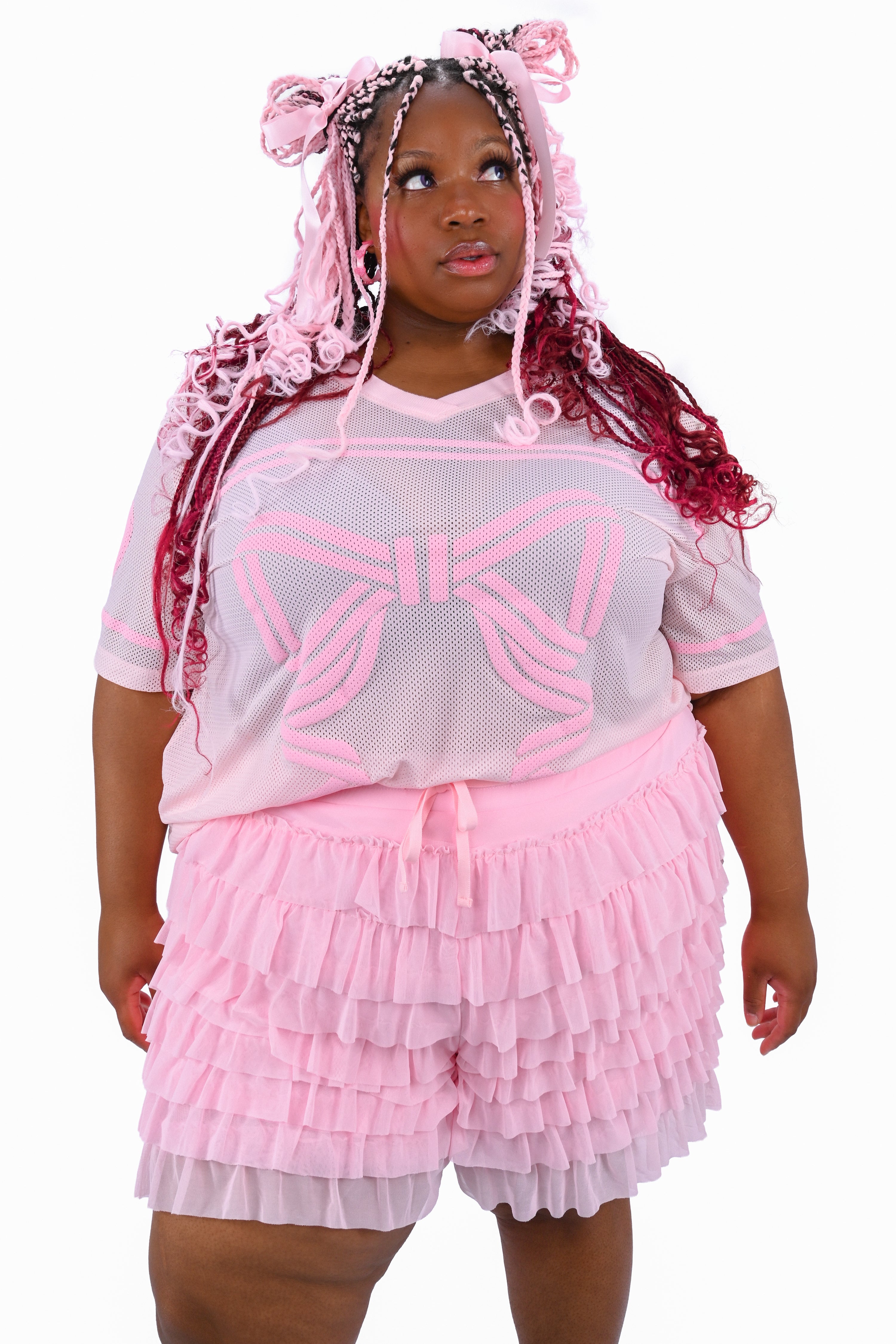 Lola Ruffle Shorts - Pink – My Violet