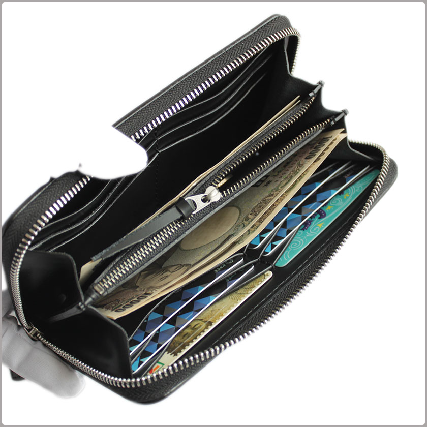 バイカーズウォレット 長財布 カービングウォレット ラウンド