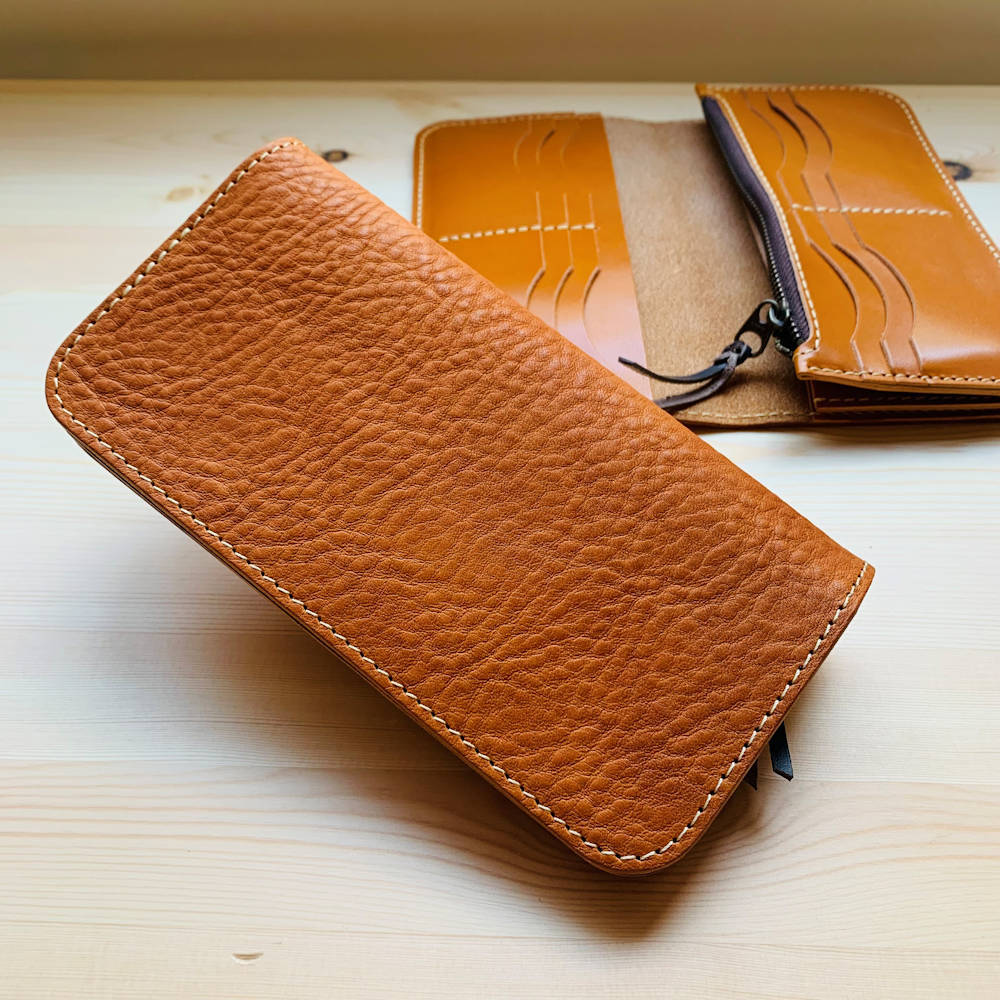 栃木レザー 長財布 財布 最高峰栃木レザー17ポケットロングウォレット