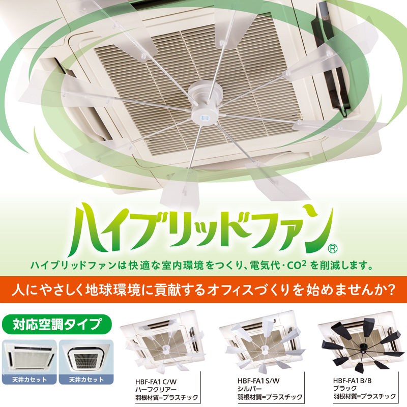 潮 ハイブリッドファンSJR エアコン 風よけ 省エネ エコ SJR HBF-SJRを