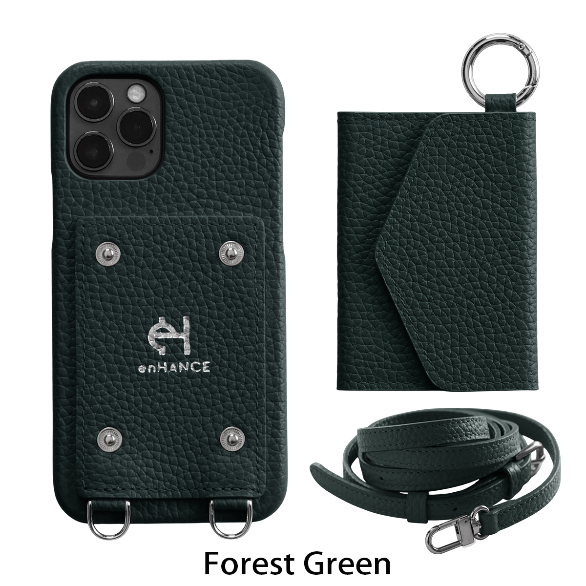 enHANCE公式】 iPhone16 ケース iphone16e ショルダー 本革 iphone16