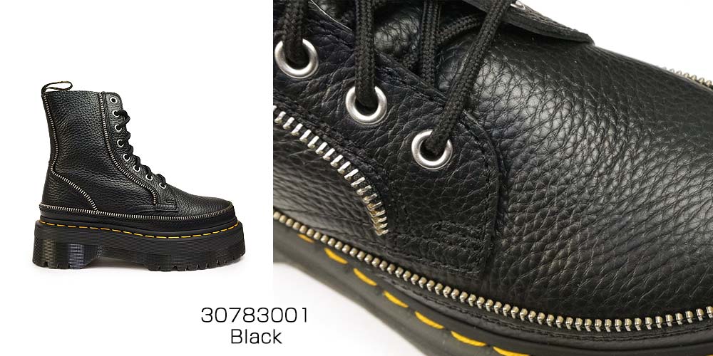 Dr.Martens（ドクターマーチン） JADON ZIP レディース 8ホール ブーツ