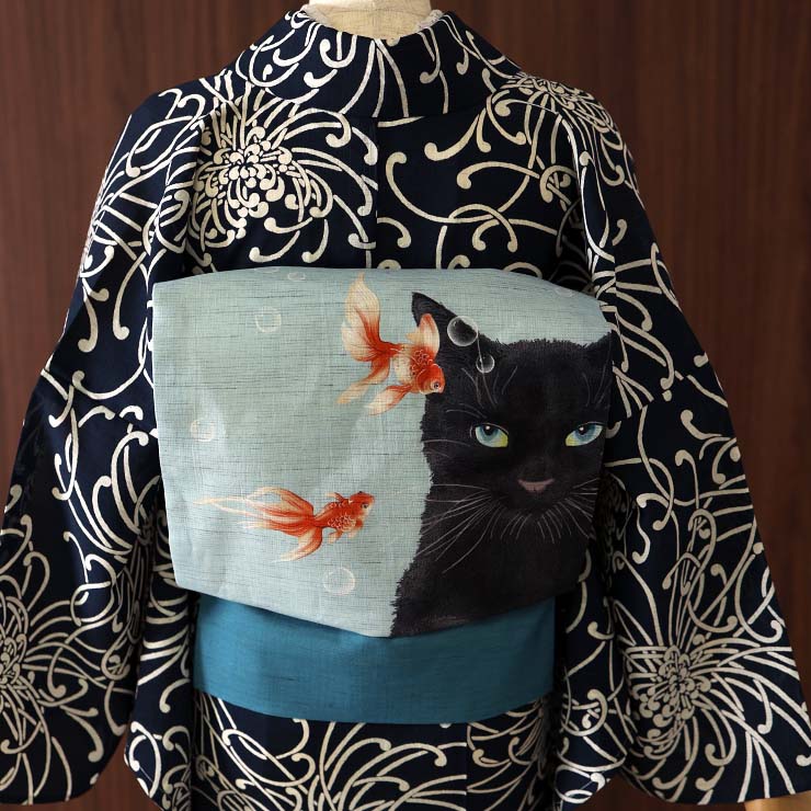 セオα] 浴衣 乱菊 (濃紺) ゆかた セオアルファ CEOα 仕立て上がり