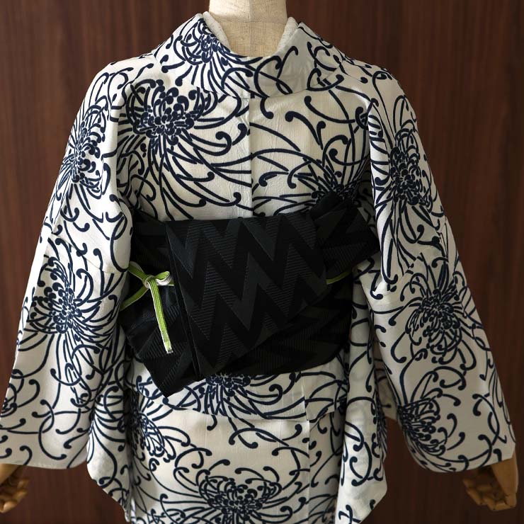 セオα] 浴衣 乱菊 (オフシロ) ゆかた セオアルファ CEOα 仕立て上がり