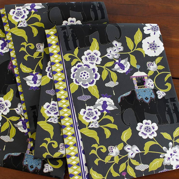 撫松庵」一重太鼓袋帯 名古屋帯 なごや帯 - ランタン行列 (グレー 108