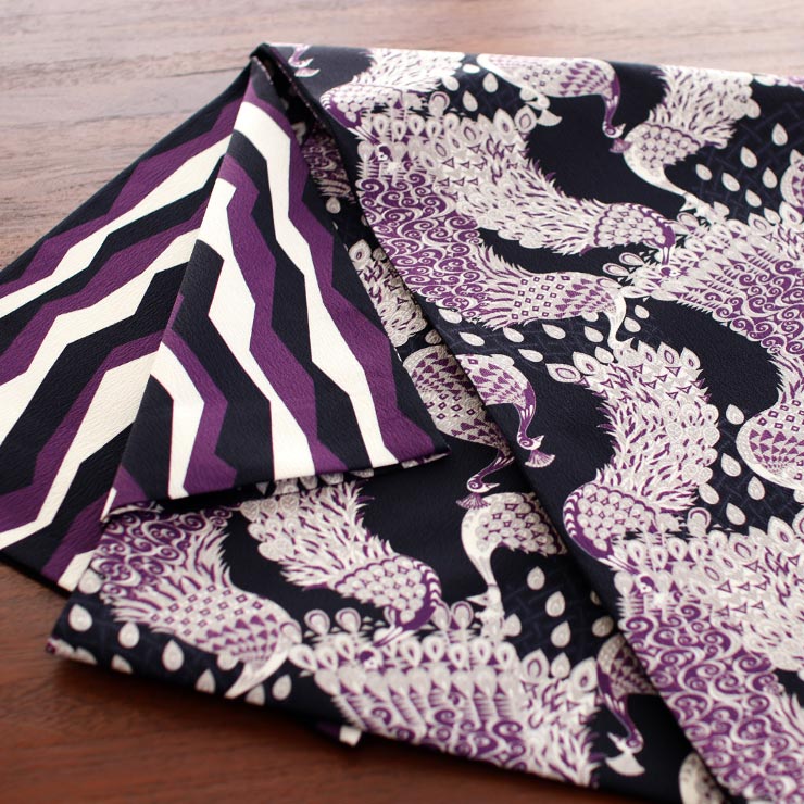 撫松庵 「撫松庵」一重太鼓袋帯（名古屋帯） - 染・クジャクモダン