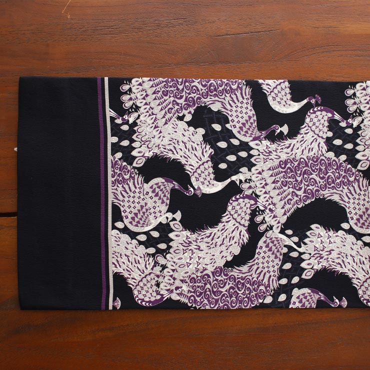 撫松庵 「撫松庵」一重太鼓袋帯（名古屋帯） - 染・クジャクモダン