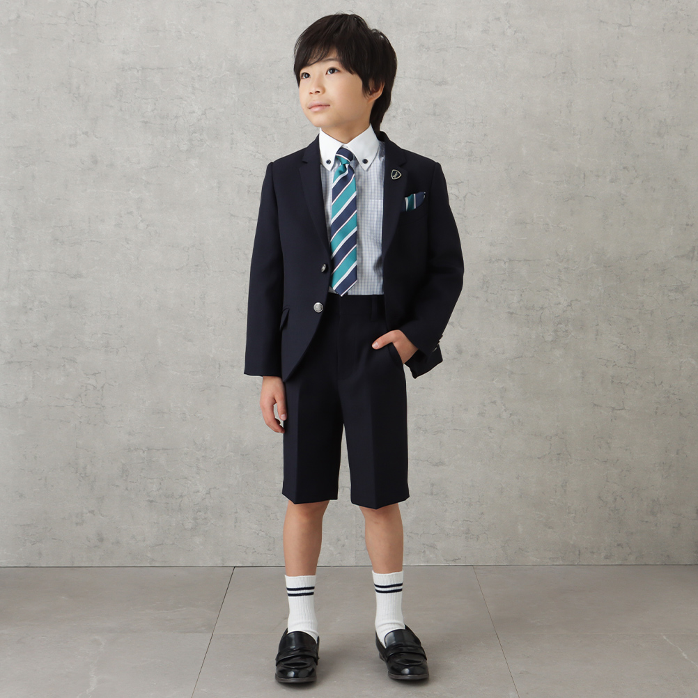 EASTBOY（イーストボーイ） 男児入学スーツ ヘリンボーン柄 4点セット