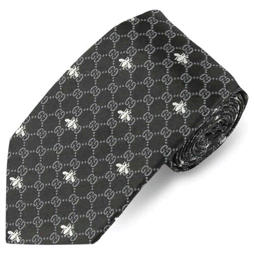 GUCCI（グッチ） ネクタイ 新作 蜂 GG柄 ストライプ 赤 黒 青 ネイビー