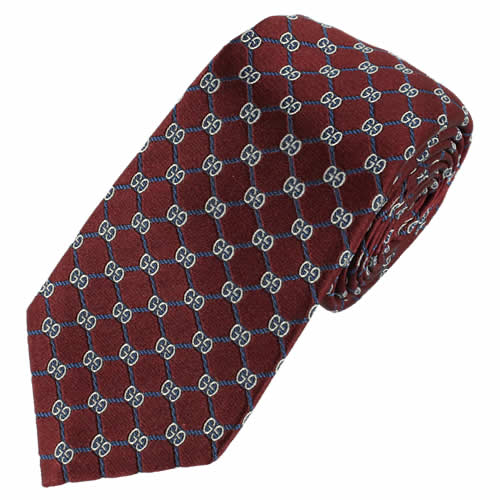 GUCCI（グッチ） ネクタイ レギュラータイ GG柄 菱形格子柄 ブランド