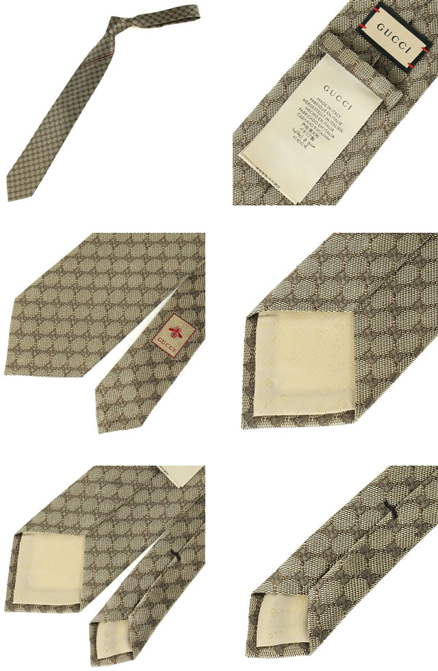GUCCI（グッチ） ネクタイ GGパターン シルク イタリア製 8cm幅