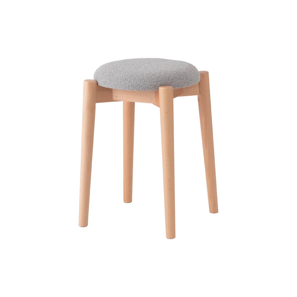 東谷 スツール 椅子 イス いす 座面高43cm 幅30cm 木製 丸型 円形 天然