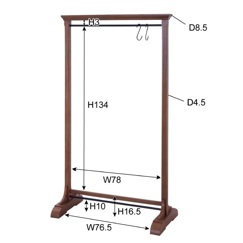 東谷 ハンガーラック おしゃれ コートハンガー アンティーク 木製 洋服