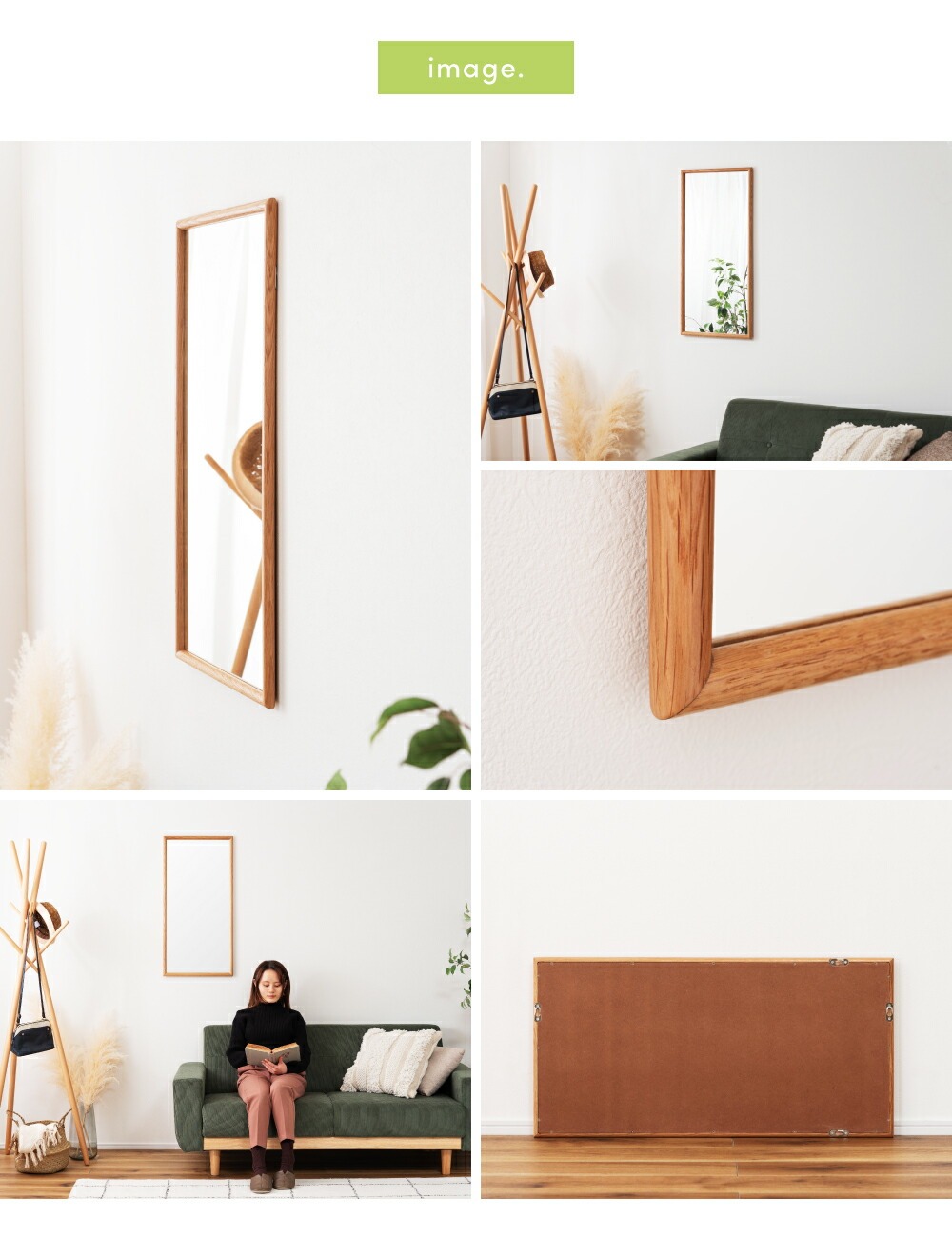 東谷 鏡 壁掛け 姿見 ウォールミラー 80cm 玄関 おしゃれ 立てかけ