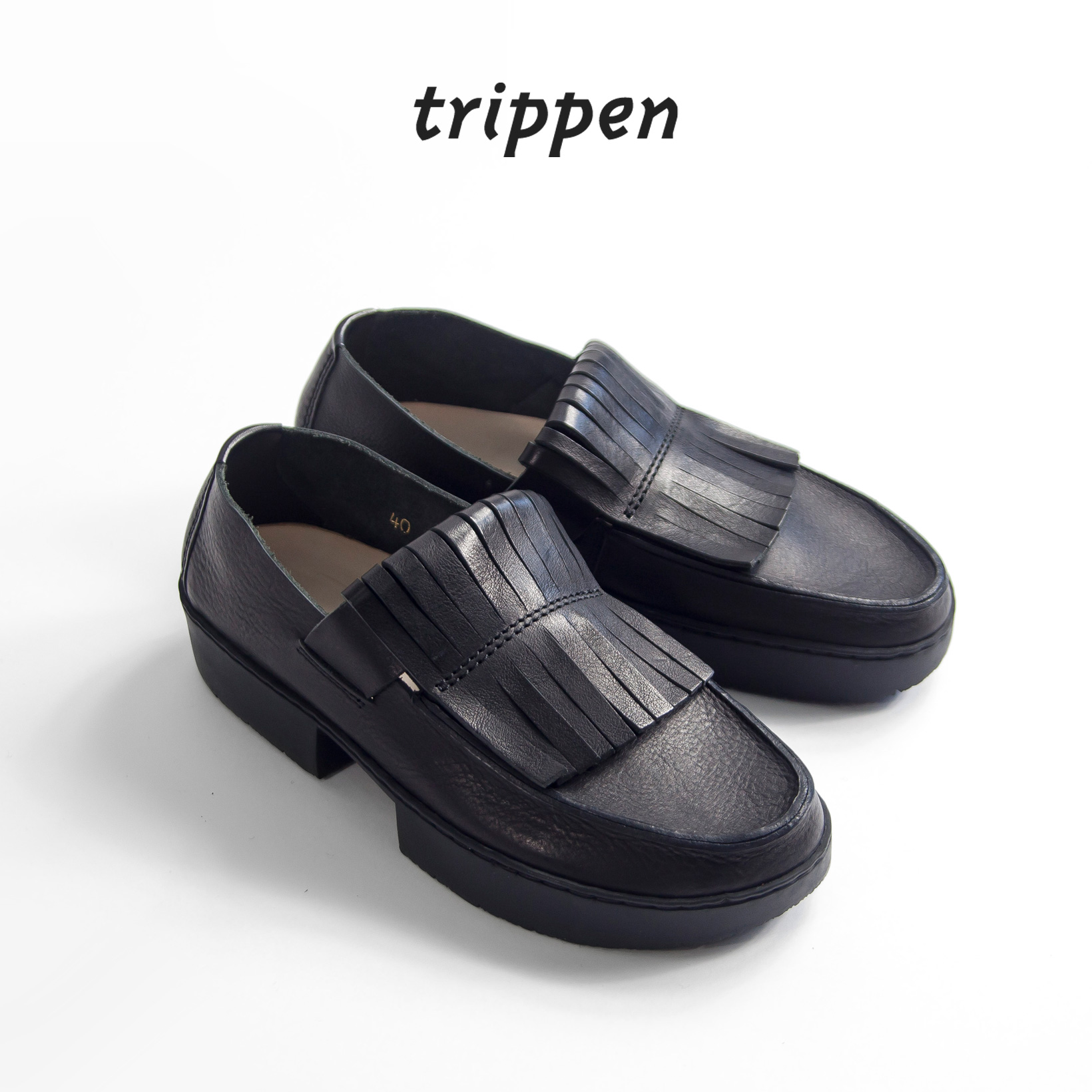 trippen（トリッペン） trippen TIGER フリンジローファー レザー