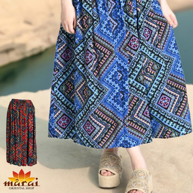 marai（マーライ） ロングスカート レディース ボトムス 総柄 幾何学柄