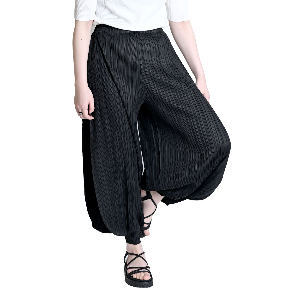 marai（マーライ） サルエルパンツ プリーツパンツ レディース 春 夏