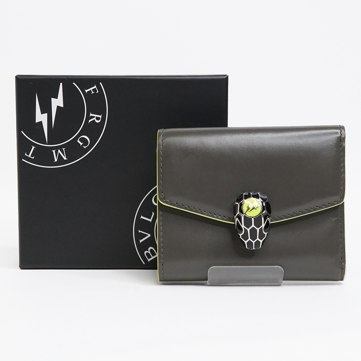 BVLGARI（ブルガリ） セルペンティ フォーエバー 三つ折り財布 グレー