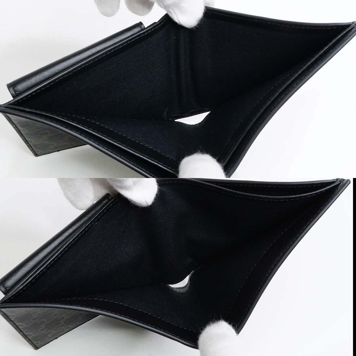 CELINE（セリーヌ） トリオンフキャンバス コインコンパートメント付き