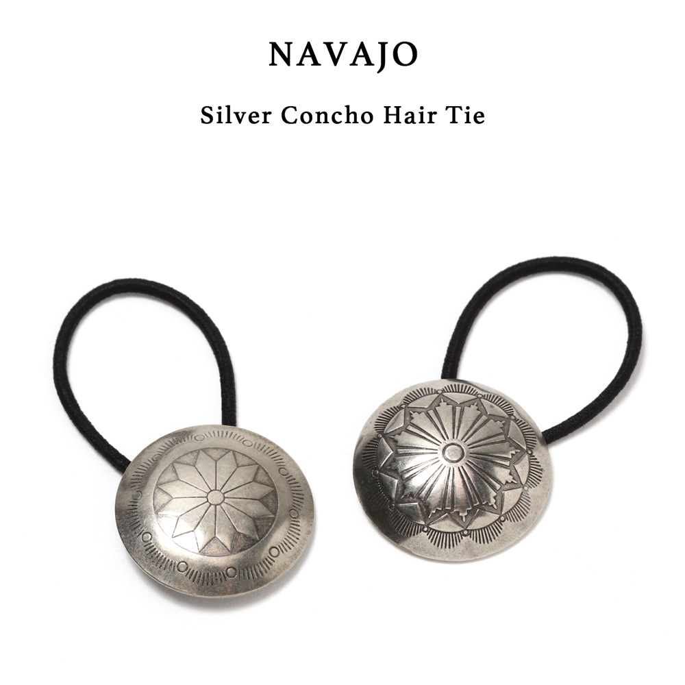 Navajo Silver Concho Hair Tie ヘアゴム ナバホ族 コンチョ