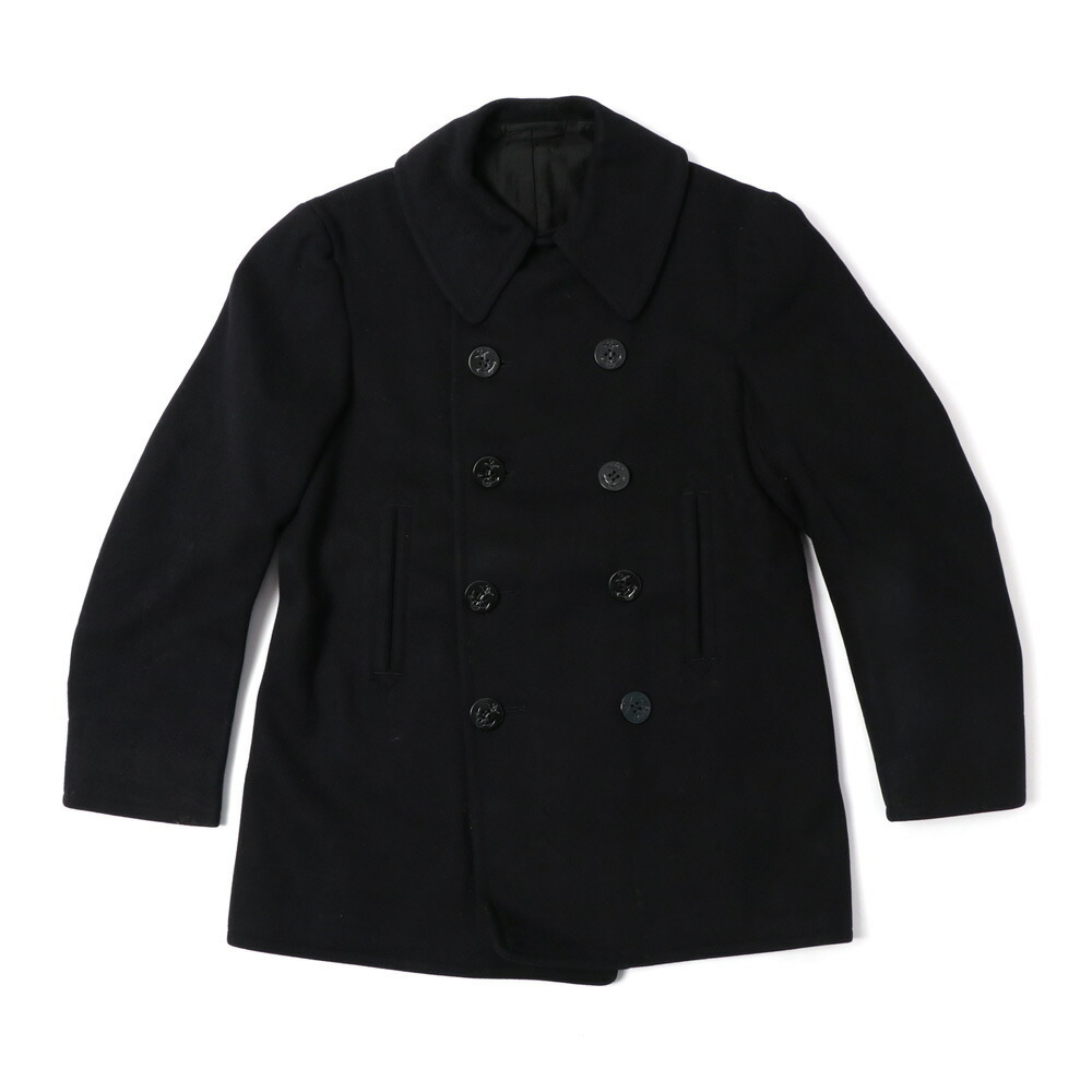 VINTAGE 1940's U.S.NAVY USN 10 BUTTON PEACOAT ヴィンテージ