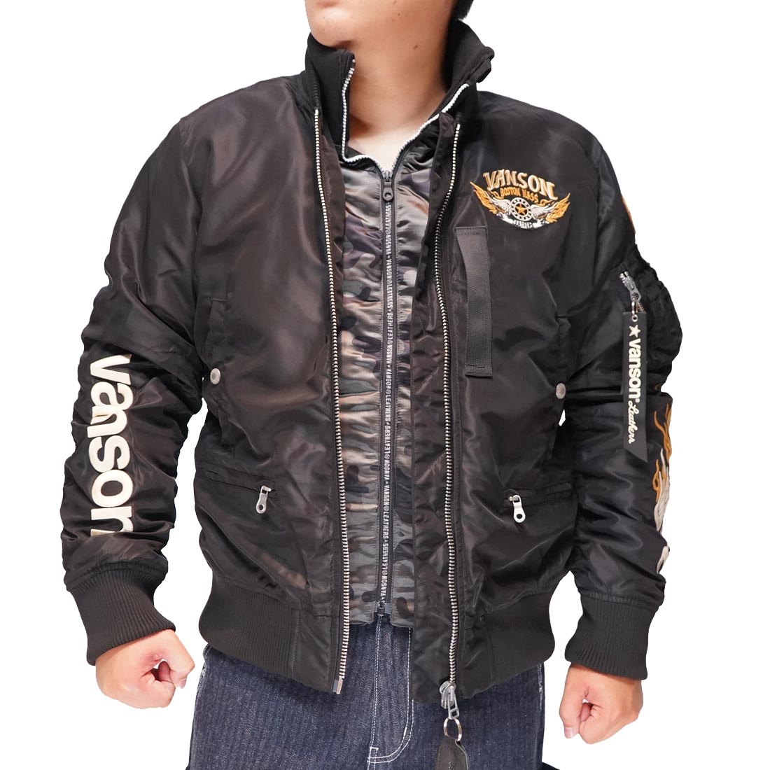 バンソン VANSON MA-1 フライト ジャケット アウター メンズ