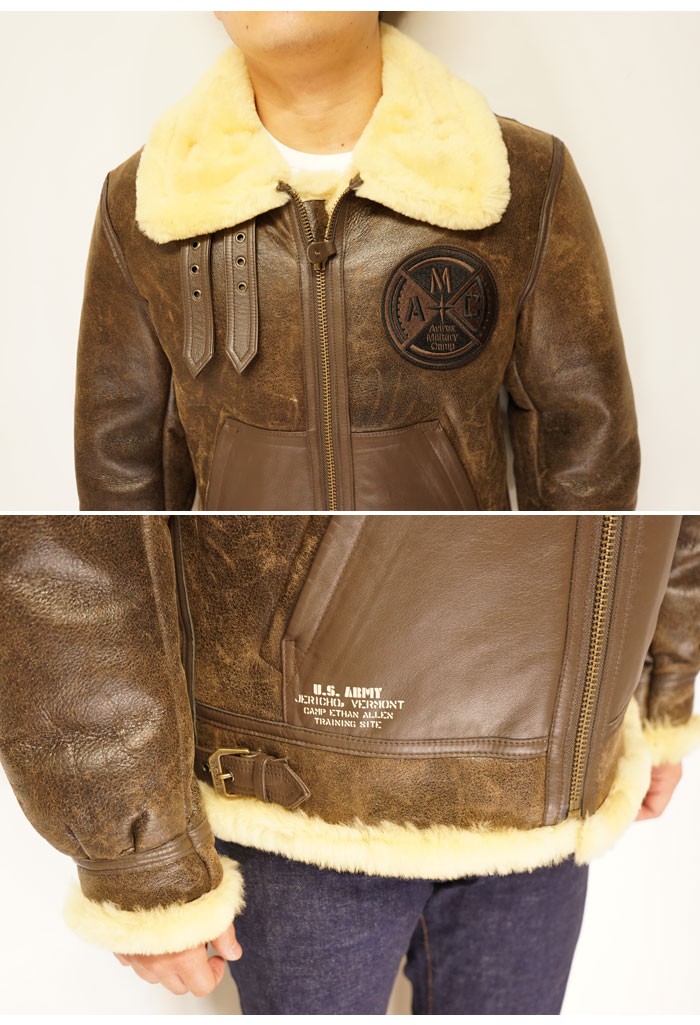 AVIREX（アヴィレックス） レザー ジャケット B-3 アウター メンズ 本