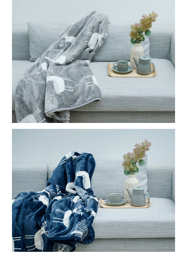 とろけるフランネル 着る電気毛布 curun クルン エルク柄 アーバン