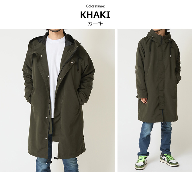 モッズコート メンズ 大きいサイズ M-51 フード ハイネック ロング