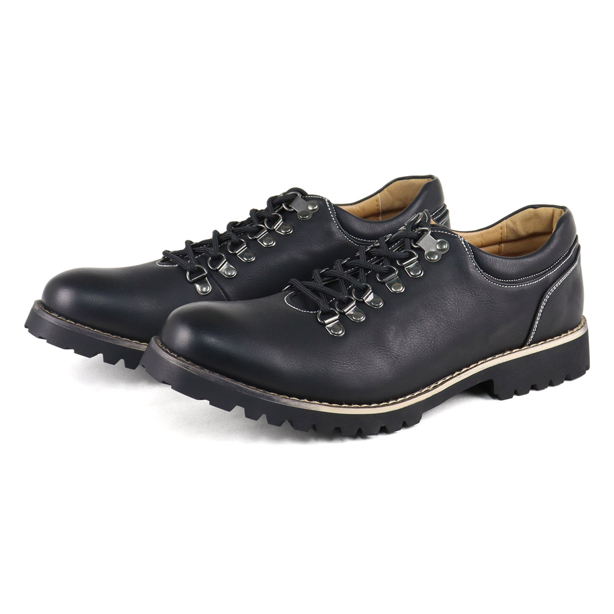 AAA+（サンエープラス） ブーツ メンズ スエード ショート 黒