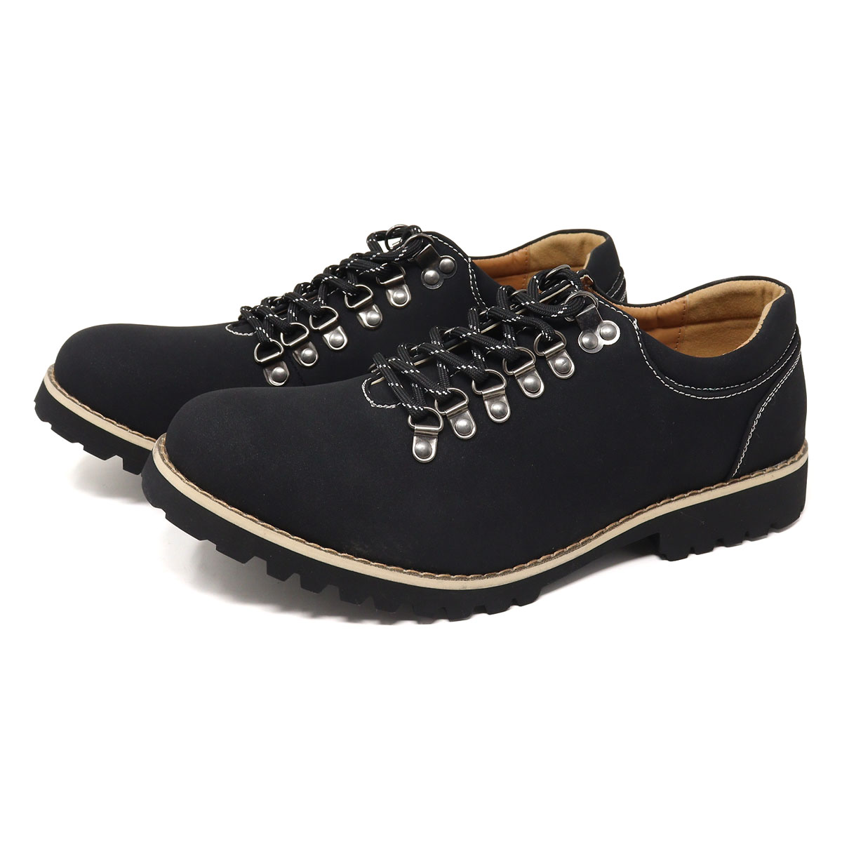 AAA+（サンエープラス） ブーツ メンズ スエード ショート 黒