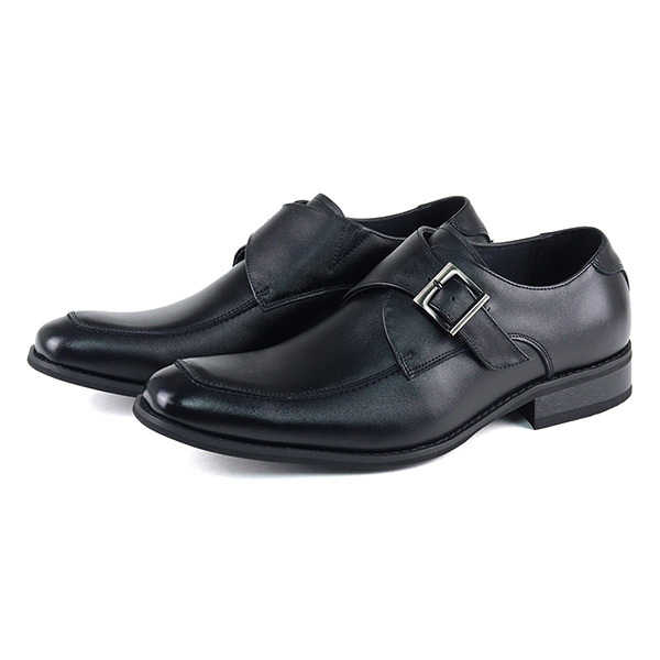 ZINC（ジンク） ビジネスシューズ 本革 メンズ モンクストラップ 撥水