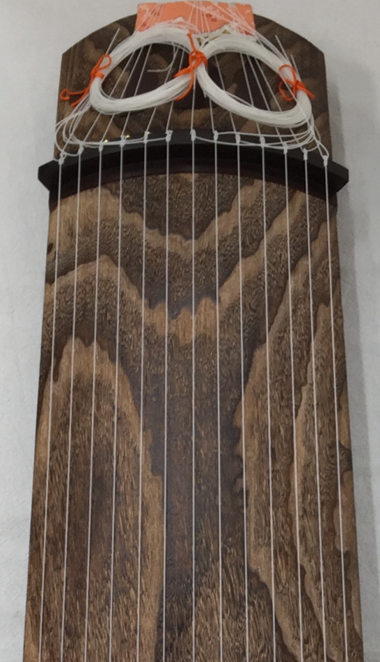 伝統工芸士作 藤田筝 120横ピン箏 会津桐 琴柱 爪10種 ケース付き