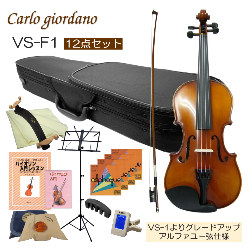 初心者向け バイオリン 調整後出荷 VS-F1 4/4サイズ 12点セット 大人