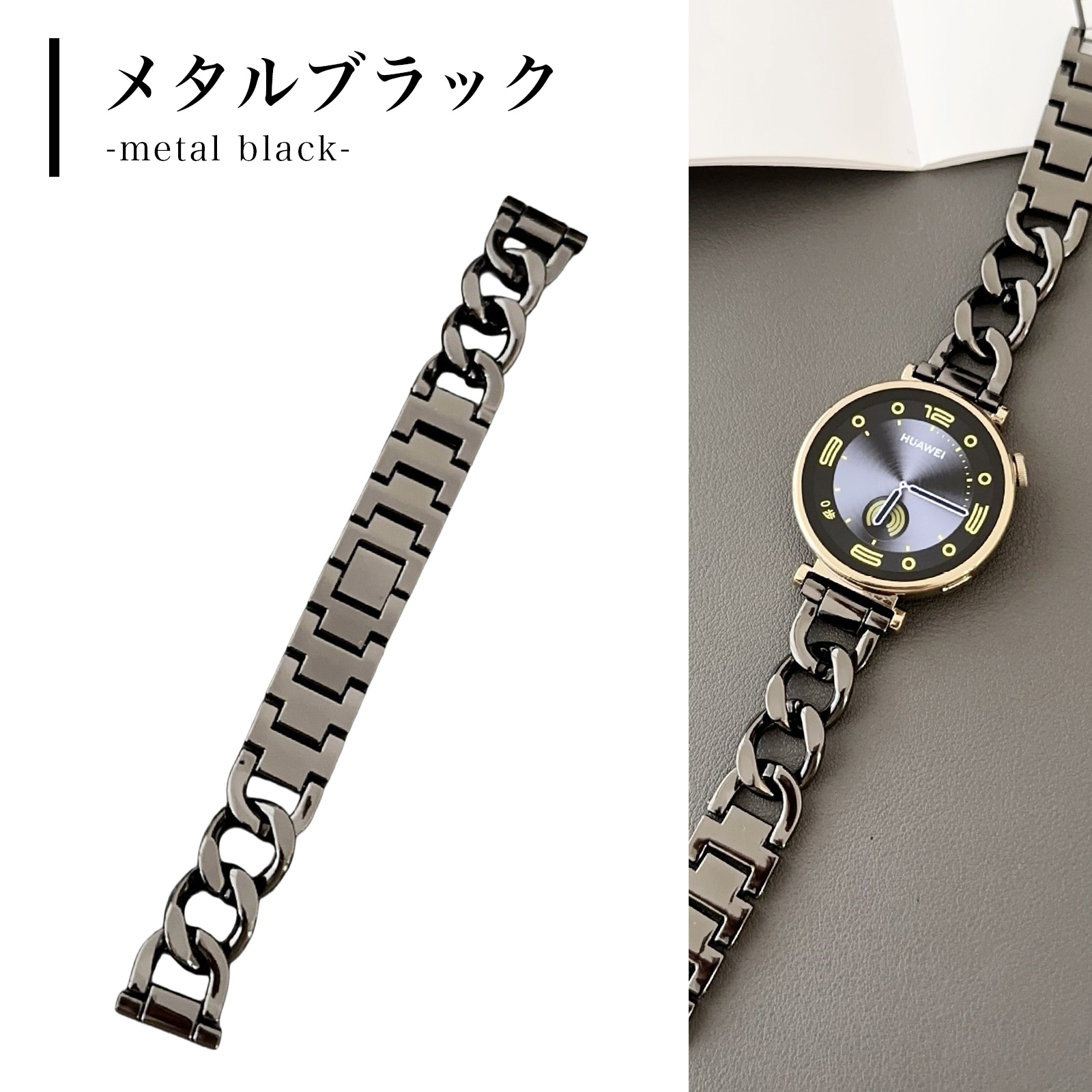 GARMIN（ガーミン） スマートウォッチ バンド メタル ベルト 22mm 20mm