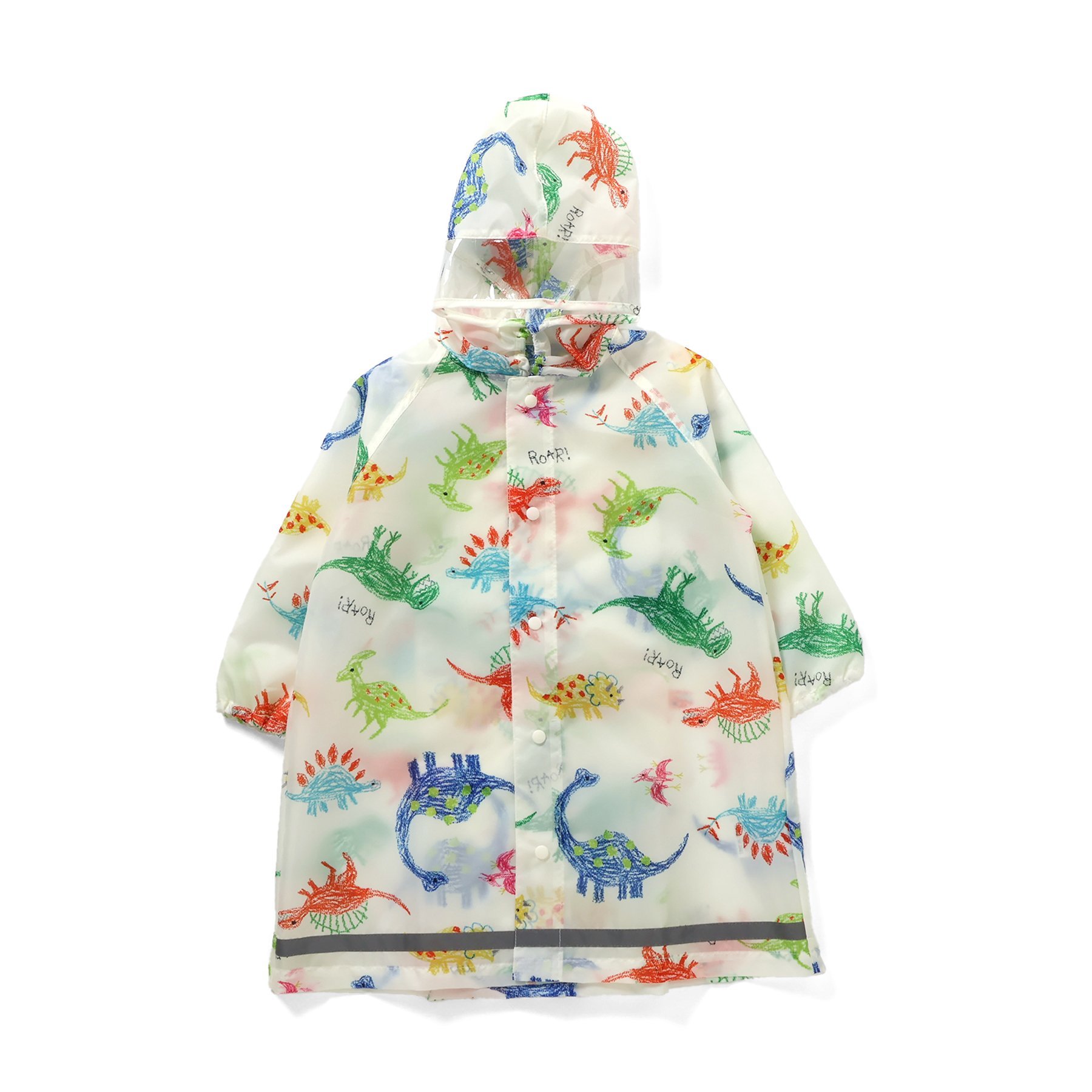 BIT'Z（ビッツ） 子供服 クレヨン お絵描き 恐竜柄 レインコートキッズ