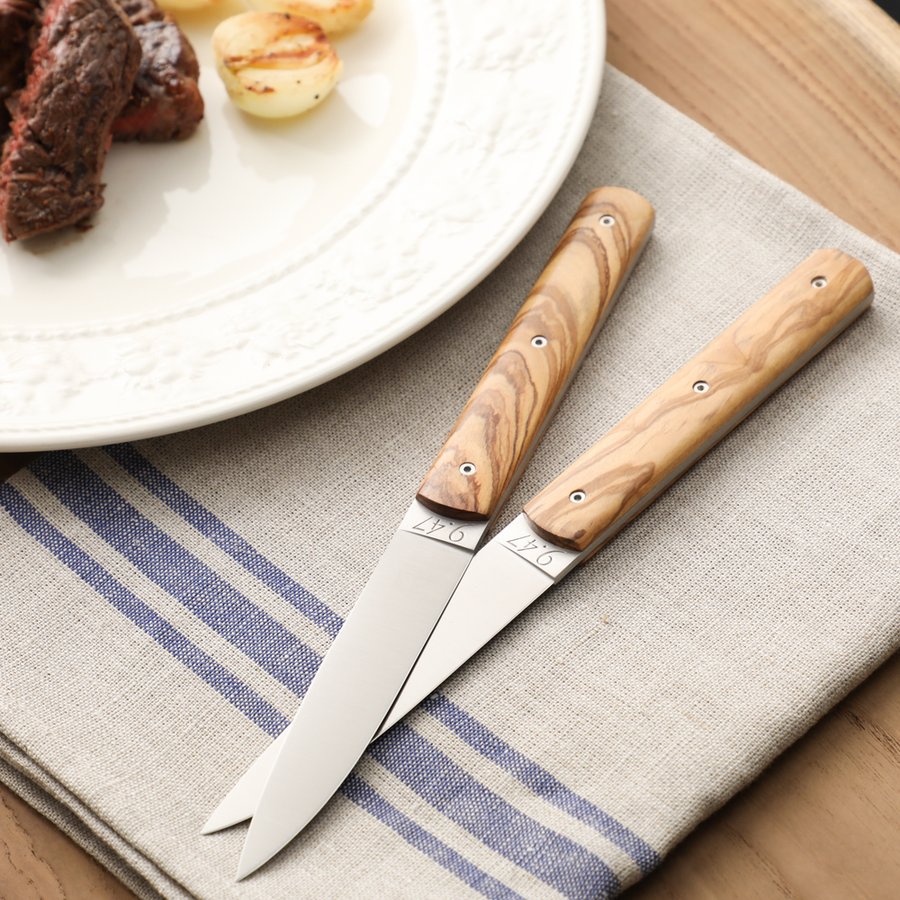 ペルスヴァル 9.47 ステーキナイフ 天然木ハンドル perceval フランス