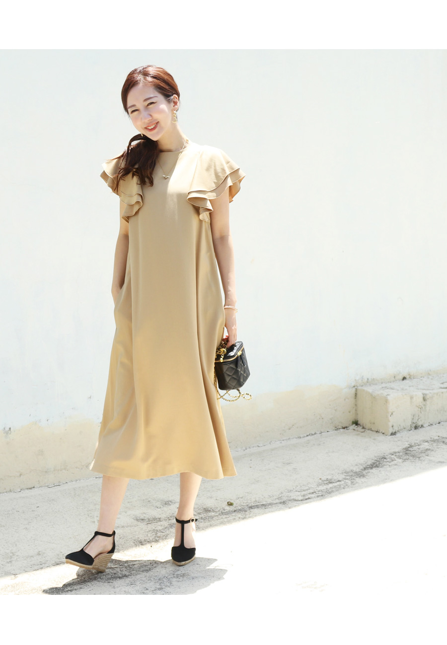 Milk tea（ミルクティー） マタニティ 服 授乳服 ピオニー・ラッフル