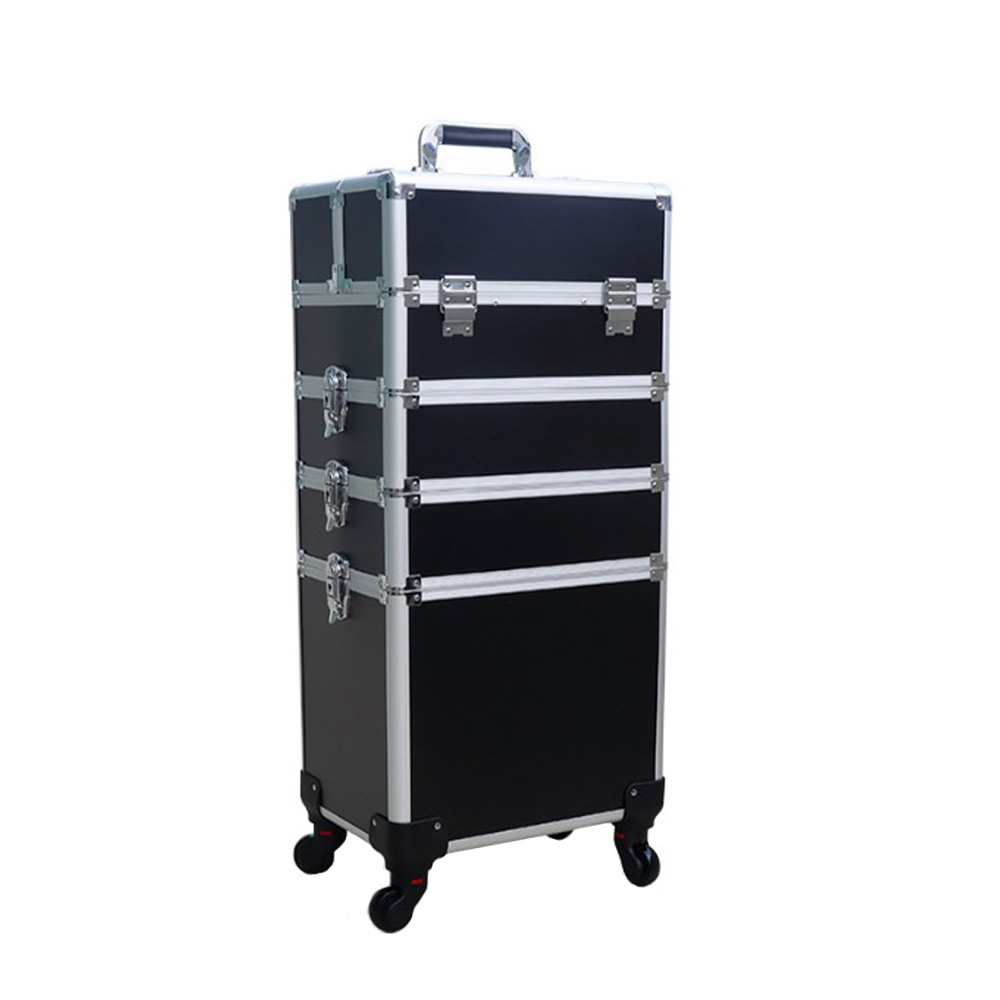 メイクボックス キャリーケース 大容量 訪問理容 訪問美容 4層 4輪