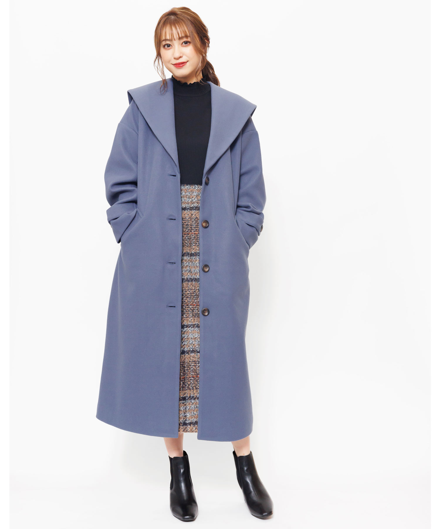 セーラーカラーコート レディース アウター セーラー襟 ロングコート