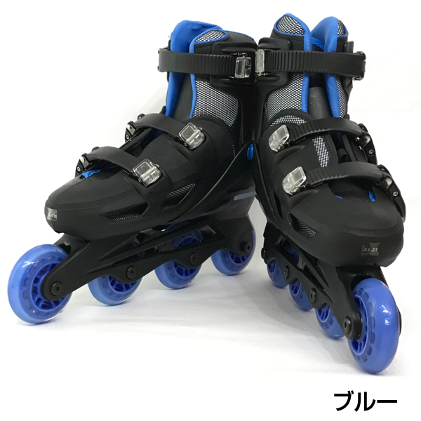 送料無料 24cm〜27cmサイズ調整可能 インラインスケート CA9000G
