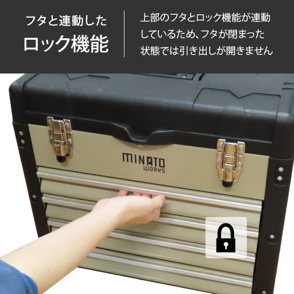 MINATOWORKS（ミナトワークス） ミナト 5段ツールボックス TB-50