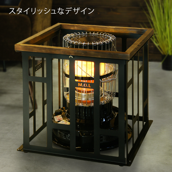 M.O.L ストーブガード M MOL-X402 ブラック/ホワイト (対応機種